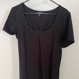 Torrid Black Criss Cross Top